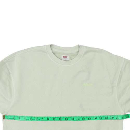 Levi's Men's Beige Relaxed Fit Crew Neck Sweatshirt Size S