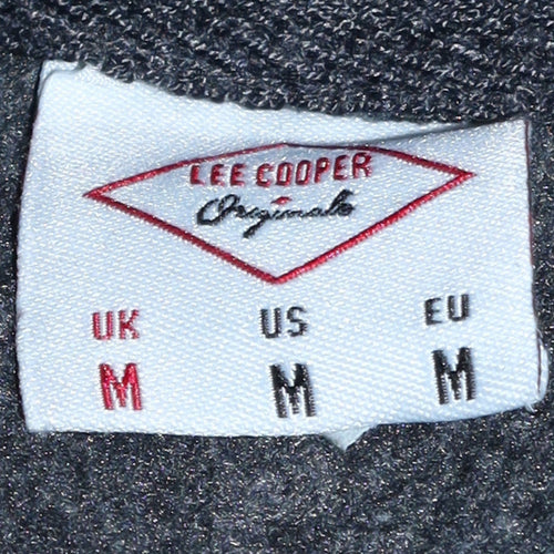 Lee Cooper Men’s Black Pullover Hoodie Size M Regular Fit