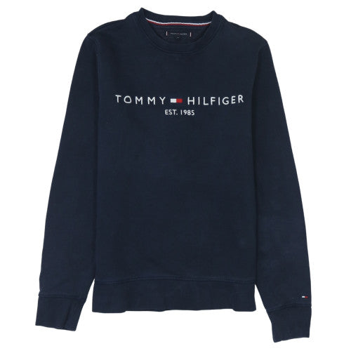 Tommy Hilfiger Men's Blue Medium Crew Neck Pullover Sweatshirt