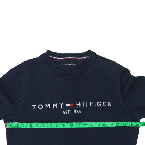 Tommy Hilfiger Men's Blue Medium Crew Neck Pullover Sweatshirt