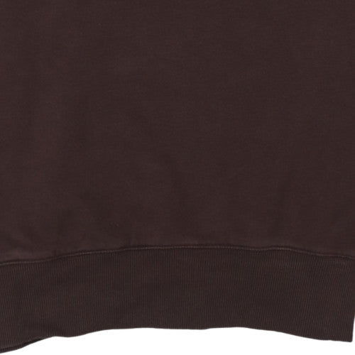 Nike Women Brown Small Pullover Sweatshirt Crew Neck Sportswear