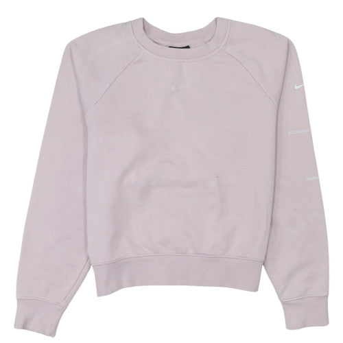 Nike Women’s Beige Crew Neck Pullover Sweatshirt Size S