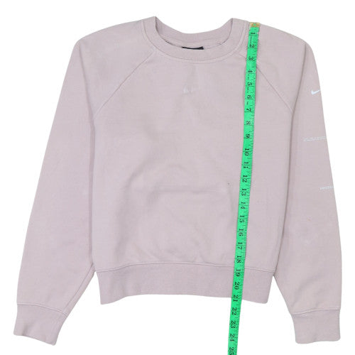 Nike Women’s Beige Crew Neck Pullover Sweatshirt Size S