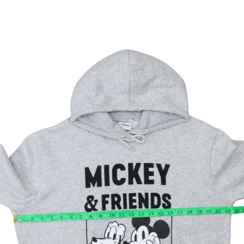Disney Women Grey Hoodie Sweatshirt M Mickey & Friends Pullover
