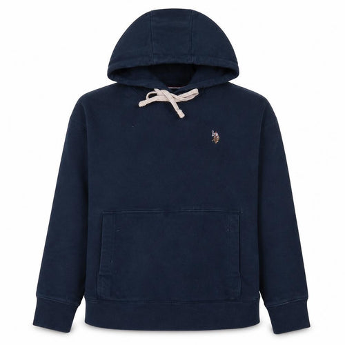 U.S. Polo Assn. Womens Navy Blue Cotton Pullover Hoodie XS