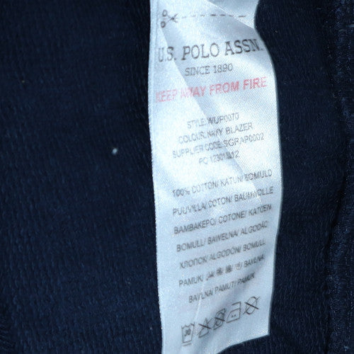 U.S. Polo Assn. Womens Navy Blue Cotton Pullover Hoodie XS