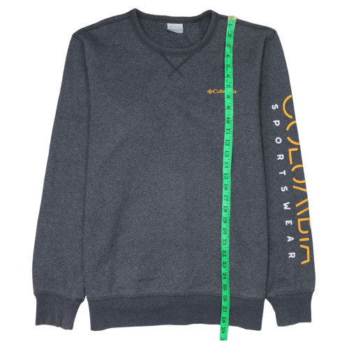 Columbia Men's Grey Logo Pullover Sweatshirt M Regular Fit