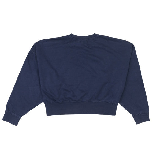 Adidas Womens Navy Blue Crew Neck Pullover Sweatshirt UK 12