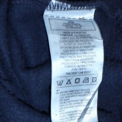 Adidas Womens Navy Blue Crew Neck Pullover Sweatshirt UK 12