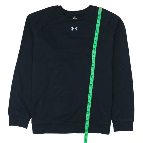 Under Armour Womens Black XL Pullover Sweatshirt Crew Neck Sportswear