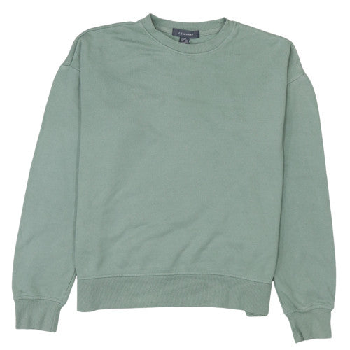 Primark Women’s Green 2XS Pullover Sweatshirt - Casual Crew Neck