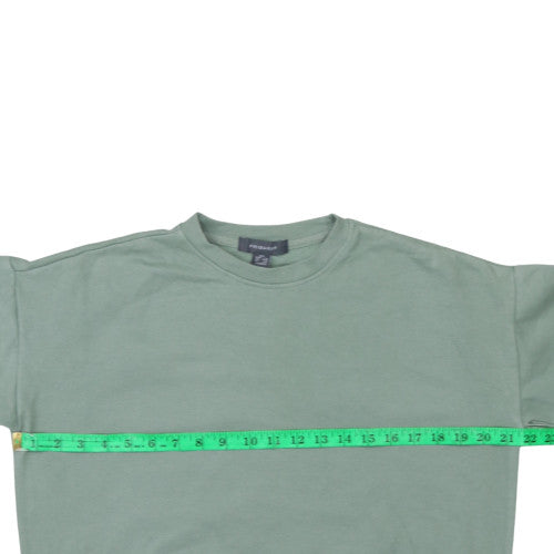 Primark Women’s Green 2XS Pullover Sweatshirt - Casual Crew Neck