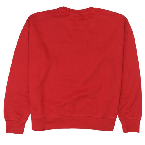 Disney Primark Women's Red Christmas Mickey Mouse Sweatshirt Size M 12/14