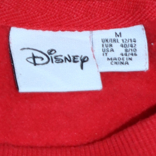 Disney Primark Women's Red Christmas Mickey Mouse Sweatshirt Size M 12/14