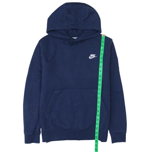 Nike Mens Blue Pullover Hoodie Medium Fleece Sweatshirt