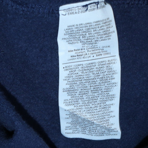 Nike Mens Blue Pullover Hoodie Medium Fleece Sweatshirt