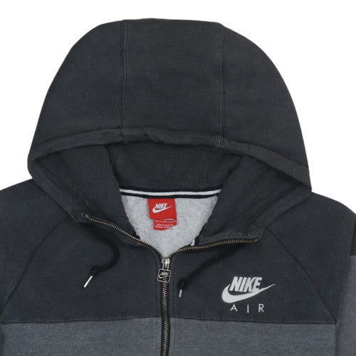 Nike Men's Grey Full Zip Hoodie Size M Sports Fleece