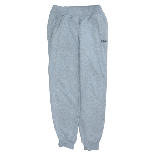 Fila Men's Grey Jogger Sweatpants Small Regular Fit Fleece Tapered