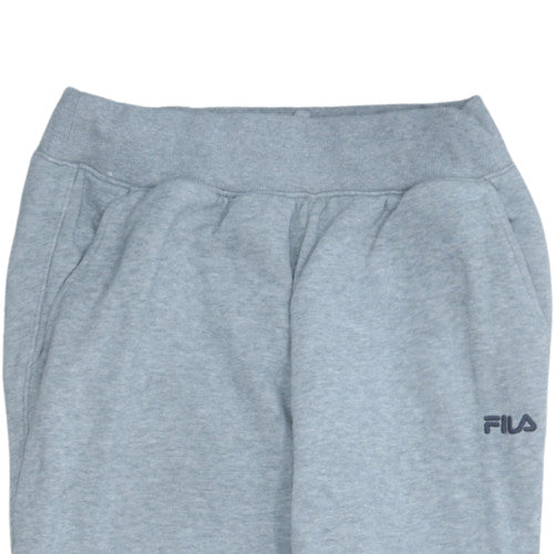 Fila Men's Grey Jogger Sweatpants Small Regular Fit Fleece Tapered