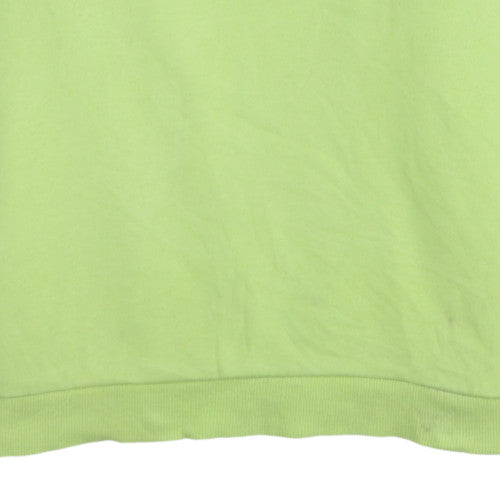Fila Womens Lime Green Pullover Hoodie S 10 Cotton Blend Logo Casual
