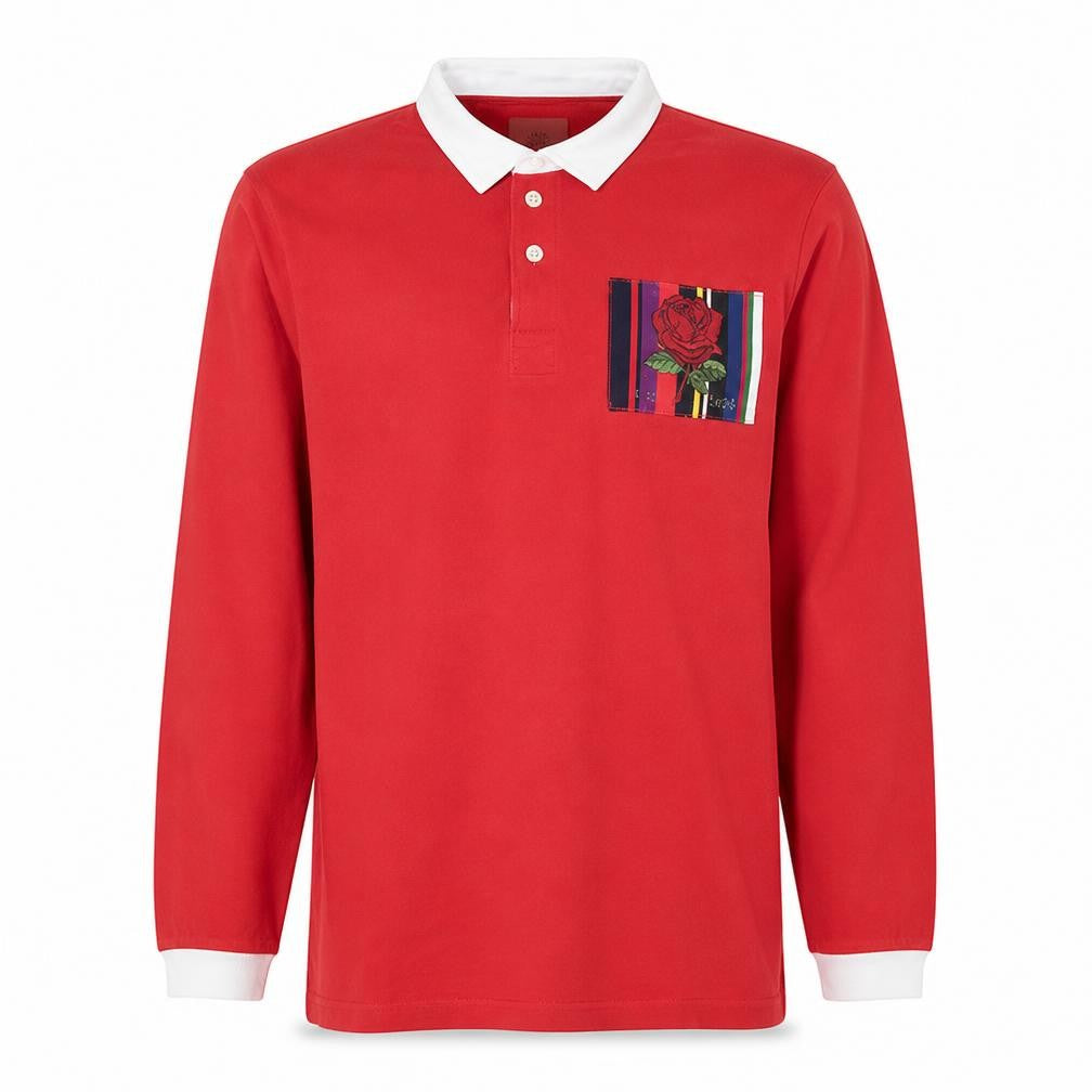 Kingsman Mens Red Long Sleeve Cotton Rugby Shirt XL Casual Top