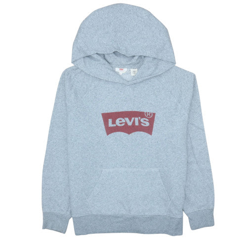 Levi's Women Grey Logo Pullover Hoodie Size L Cotton Casual