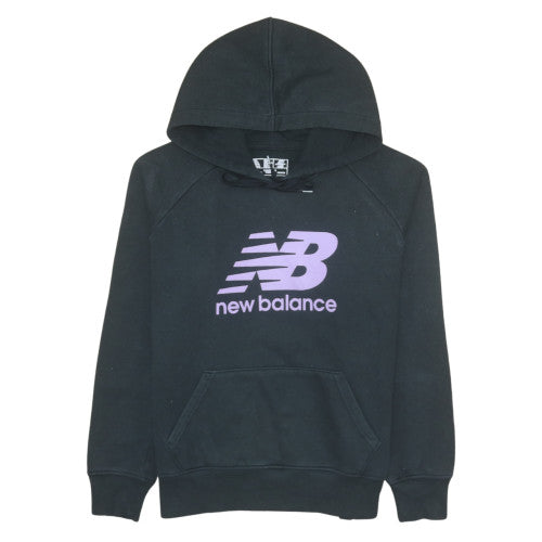 New Balance Womens Black Large Pullover Hoodie with Logo