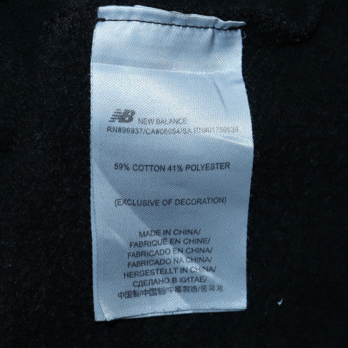 New Balance Womens Black Large Pullover Hoodie with Logo