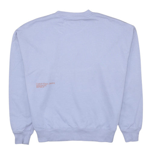 Calvin Klein Jeans Mens Purple Graphic Crew Neck Sweatshirt M