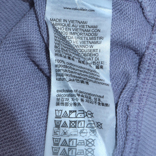 Calvin Klein Jeans Mens Purple Graphic Crew Neck Sweatshirt M