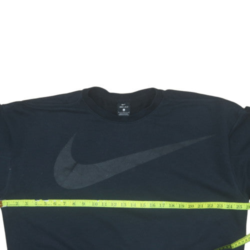 Nike Women Black Dri-Fit Crew Neck Pullover Sweatshirt L