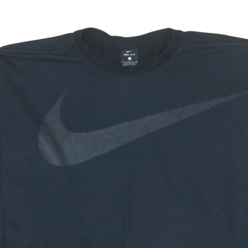 Nike Women Black Dri-Fit Crew Neck Pullover Sweatshirt L