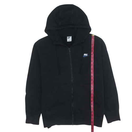 Nike Men's Black Full Zip Hoodie Fleece L Regular Fit