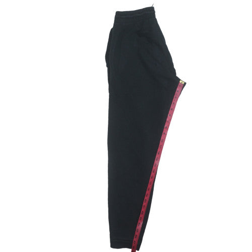 Reebok Men's Black Jogger Sweatpants S Regular Fit Fleece Drawstring