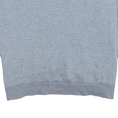 adidas Men's Grey Pullover Sweatshirt Medium Crew Neck Logo Sportswear