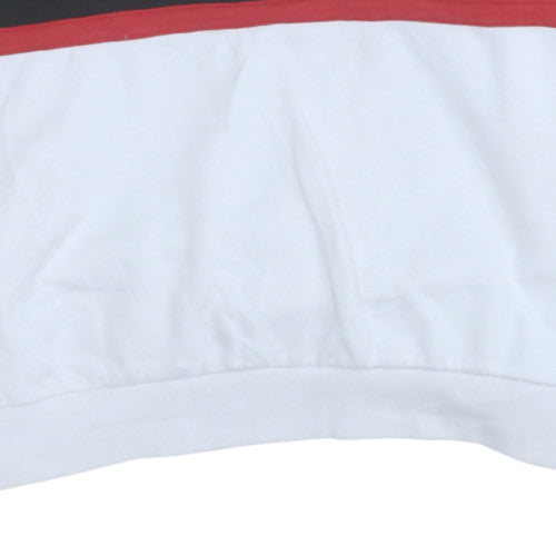 FILA Womens White Crew Neck Pullover Sweatshirt Size M