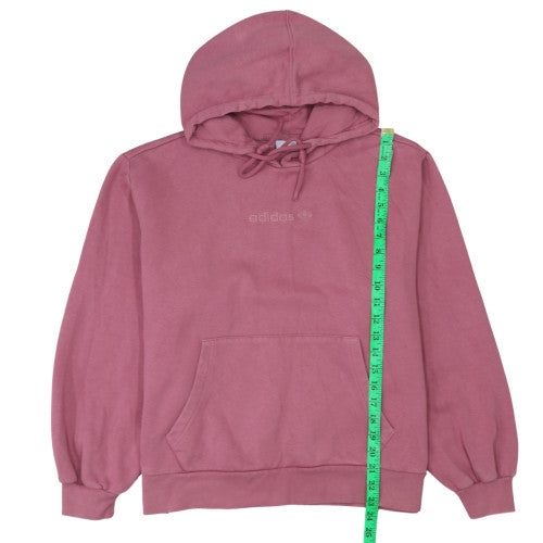 Adidas Womens Pink Pullover Hoodie UK 10 Cotton Blend Casual