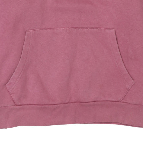 Adidas Womens Pink Pullover Hoodie UK 10 Cotton Blend Casual