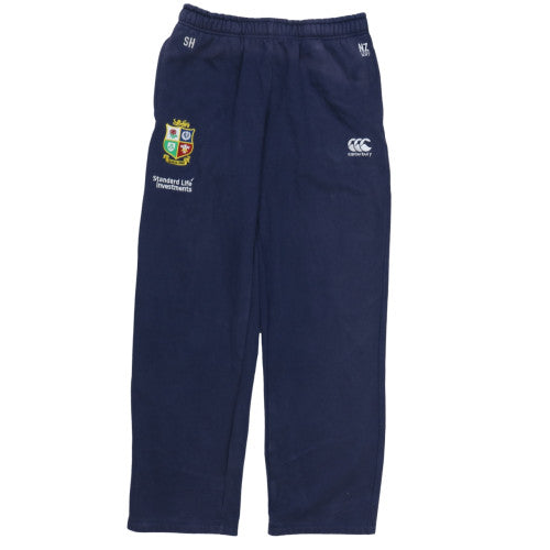 Canterbury Mens Blue Fleece Rugby Sweatpants L Elastic Waist