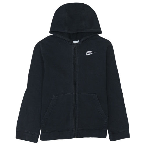 Nike Boys Black Full Zip Fleece Hoodie 13-14 Years Regular Fit
