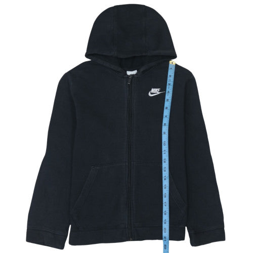 Nike Boys Black Full Zip Fleece Hoodie 13-14 Years Regular Fit