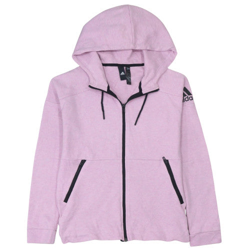 Adidas Women's Pink Full Zip Hoodie XS Hooded Sweatshirt