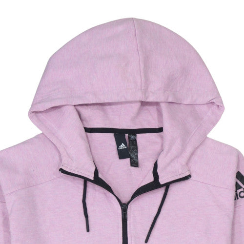 Adidas Women's Pink Full Zip Hoodie XS Hooded Sweatshirt