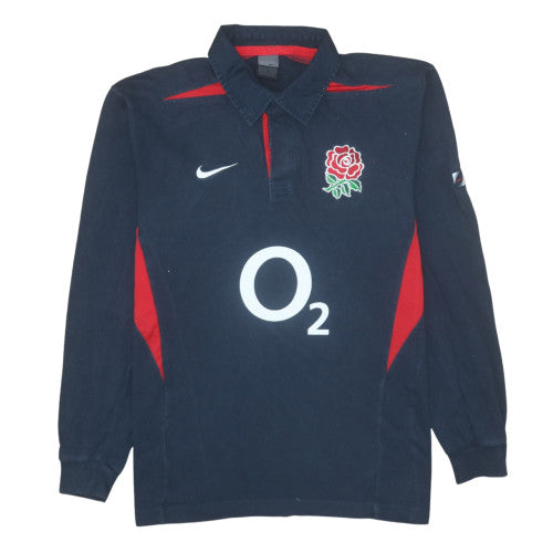 Nike England Rugby Blue Collared Men's Sweatshirt M
