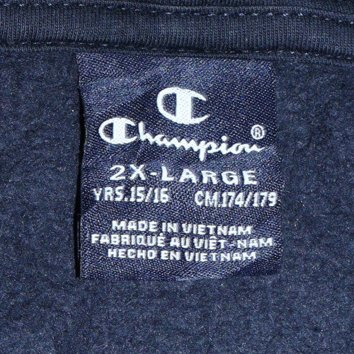 Champion Boys Multicoloured Full Zip Hoodie 2XL Fleece Logo Sweatshirt