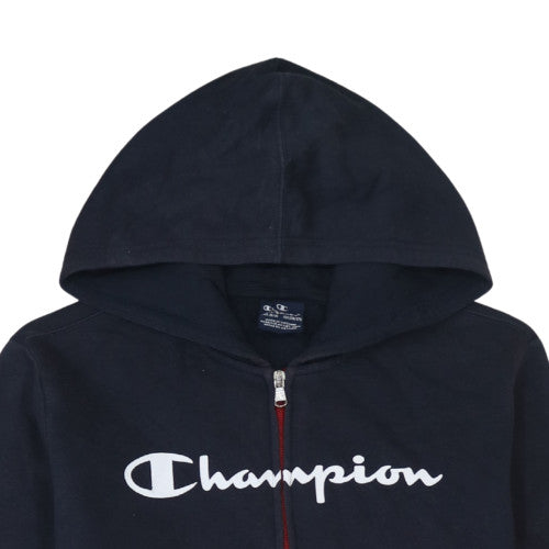 Champion Boys Multicoloured Full Zip Hoodie 2XL Fleece Logo Sweatshirt