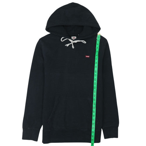 Levi's Men's Black Pullover Hoodie Medium Regular Fit Logo