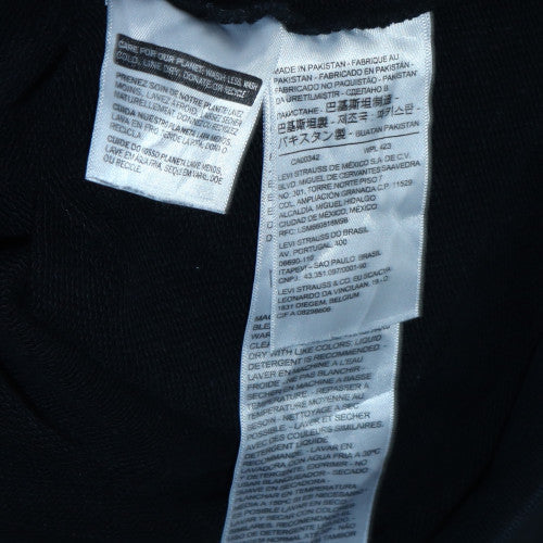 Levi's Men's Black Pullover Hoodie Medium Regular Fit Logo