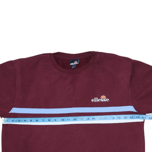 Ellesse Men’s Brown Striped Pullover Sweatshirt Size L
