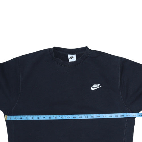 Nike Men's Black Small Crew Neck Pullover Sweatshirt